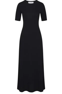 Online Anemos Short Sleeve Midi Dress - Black Dresses