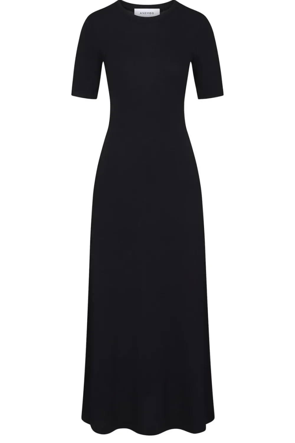 Online Anemos Short Sleeve Midi Dress - Black Dresses