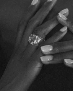 Outlet Annika Inez Glassy Foldover Ring Handmade Jewelry