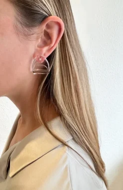 Discount Annika Inez Glossy Fold Over Earrings Handmade Jewelry