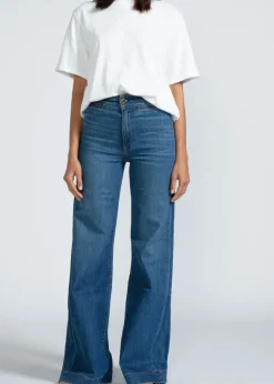 Outlet ASKK NY Brighton Wide Leg Denim | Mercury Bottoms
