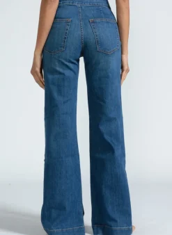 Outlet ASKK NY Brighton Wide Leg Denim | Mercury Bottoms