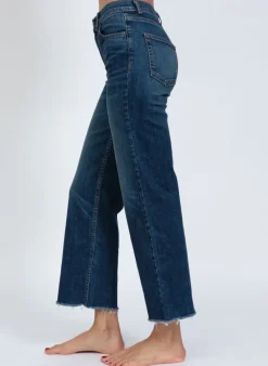 ASKK NY Crop Wide Straight Leg Chevelle Bottoms