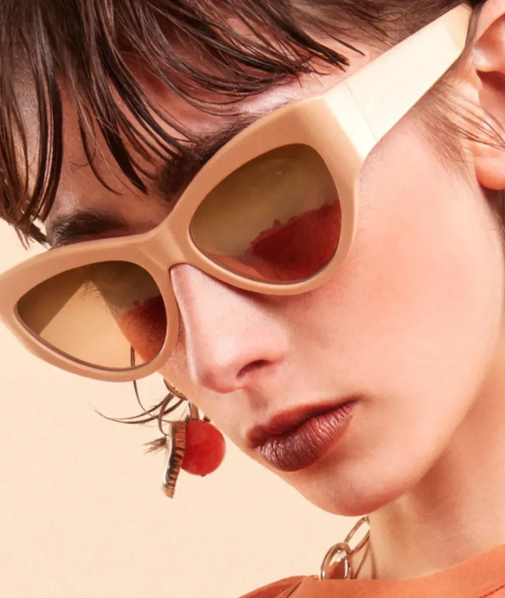 Online Carla Colour Dolce Ecru Sunglasses Accessories