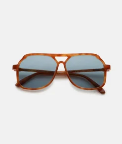 New Carla Colour VITO LAPIS OAK / oversized, light tort aviator sunglasses Accessories