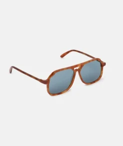New Carla Colour VITO LAPIS OAK / oversized, light tort aviator sunglasses Accessories