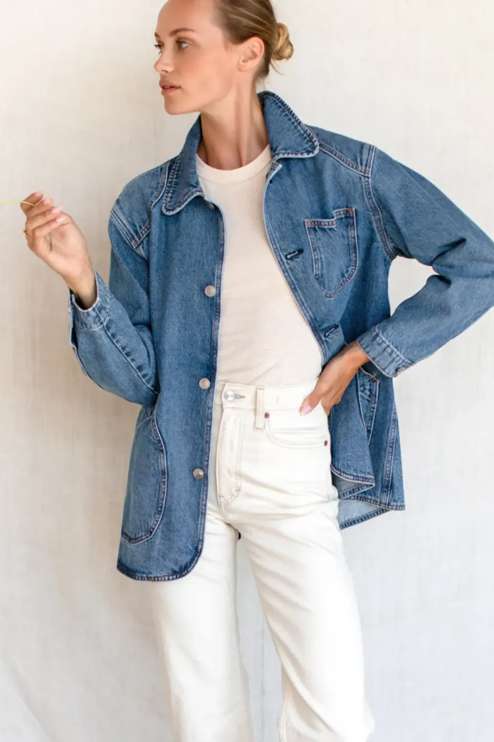 Sale Emerson Fry Cabin Denim Jacket - Classic Stonewash Outerwear