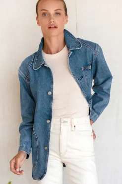 Sale Emerson Fry Cabin Denim Jacket - Classic Stonewash Outerwear