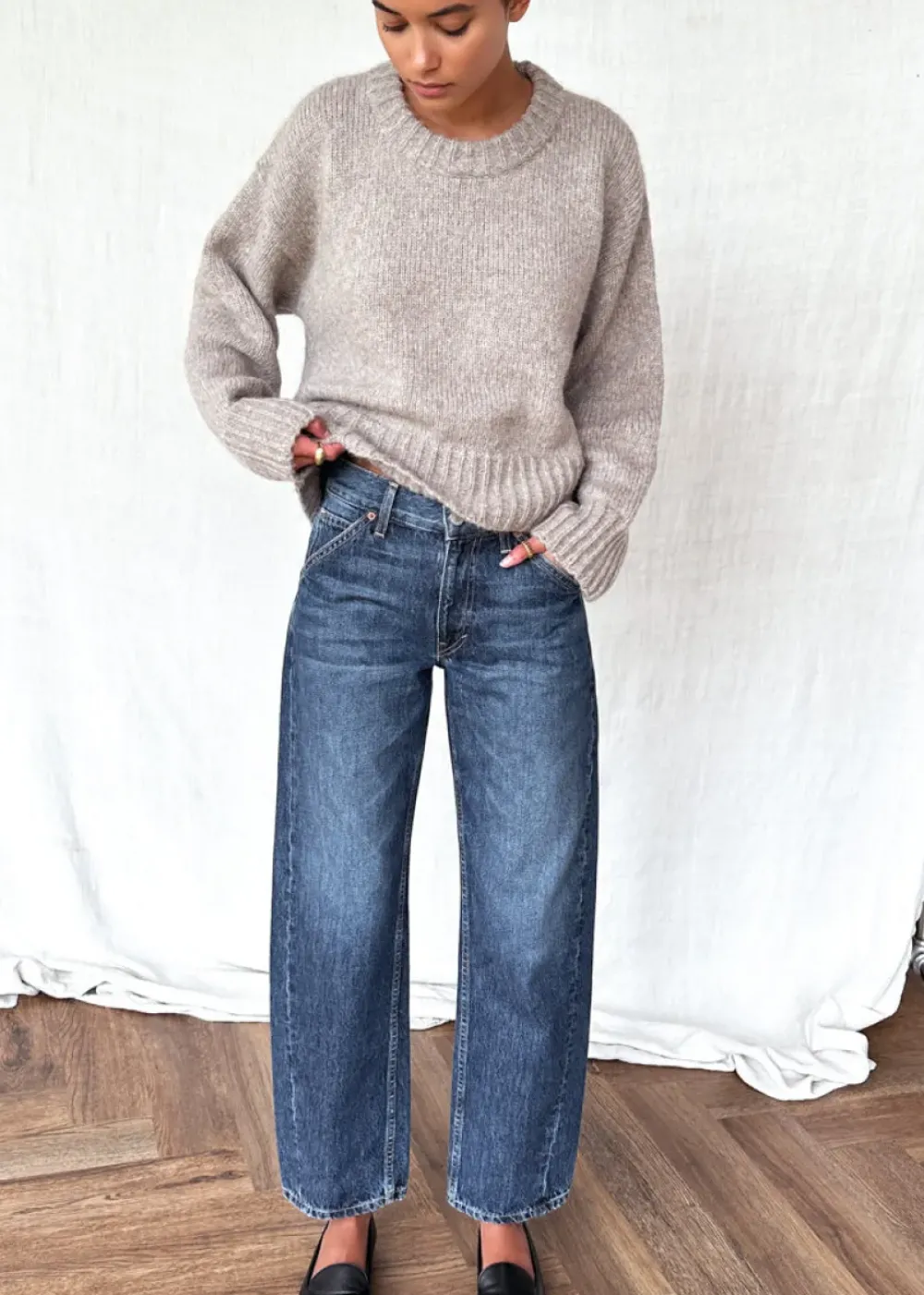 Hot Emerson Fry Dark Nova Barrel Denim Jeans Bottoms