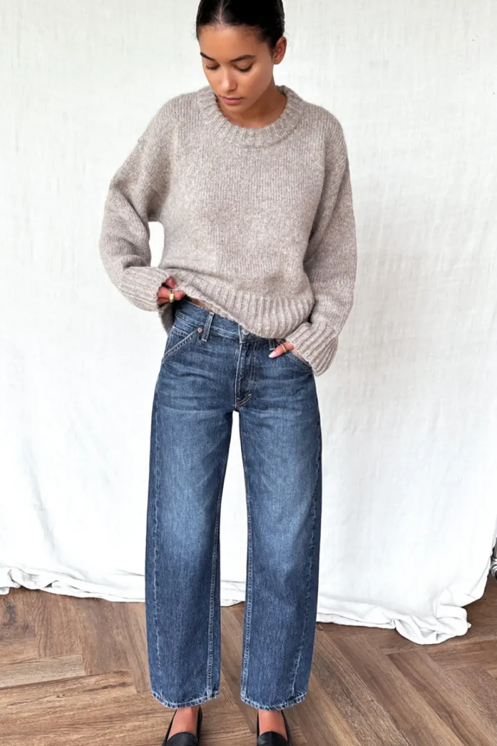 Hot Emerson Fry Dark Nova Barrel Denim Jeans Bottoms
