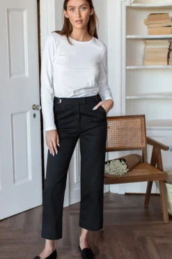 Best Emerson Fry Essential Black Twill Pant Bottoms