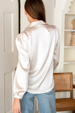 Hot Emerson Fry Frankie Blouse in Porcelain Tops