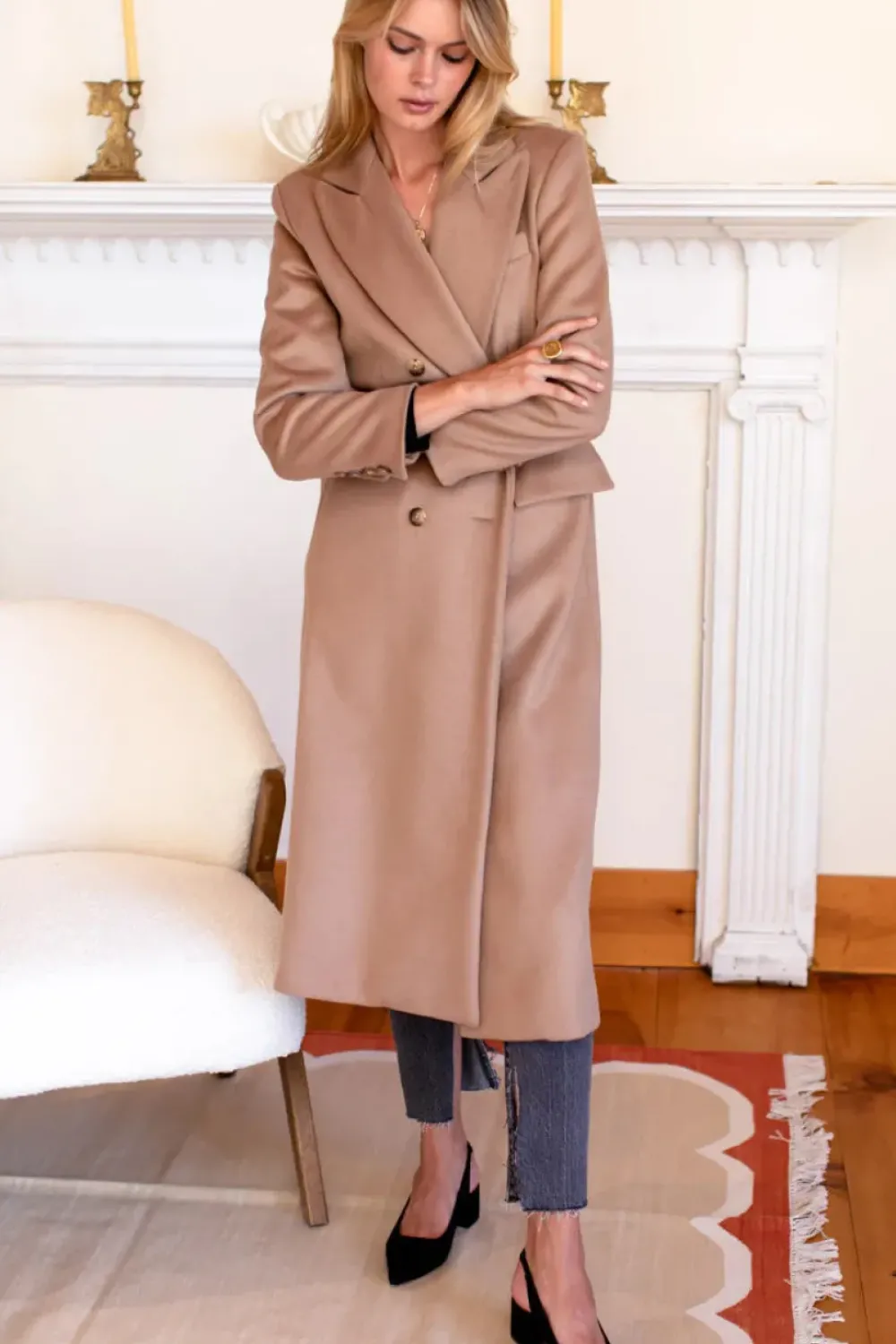 Outlet Emerson Fry Lou Walking Slingback in Black Suede Shoes