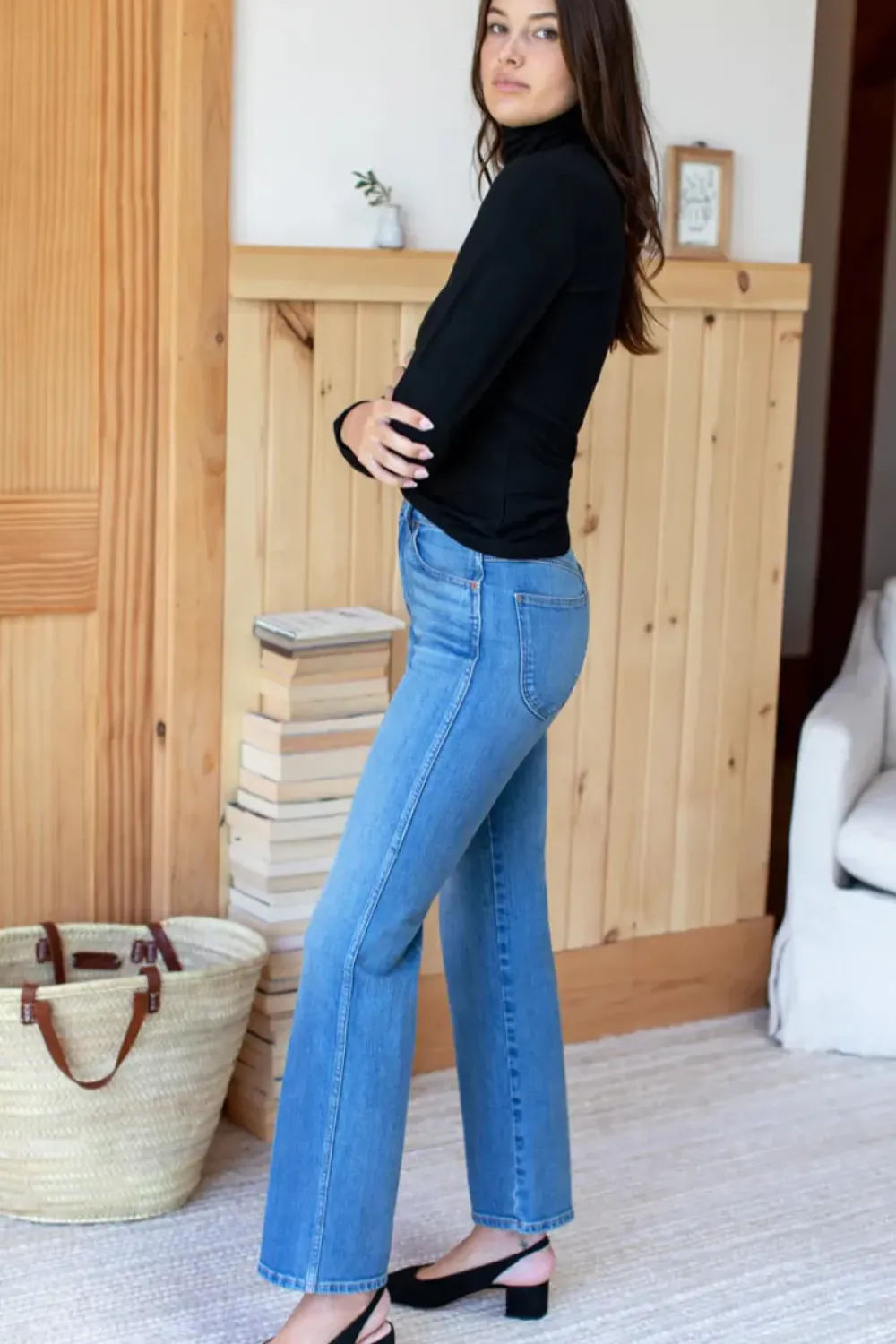 Outlet Emerson Fry Lou Walking Slingback in Black Suede Shoes