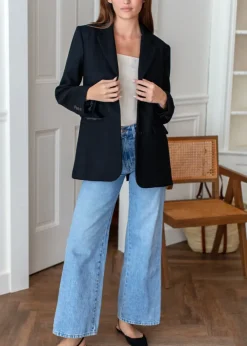 Sale Emerson Fry Slingback Flat - Black Suede Shoes