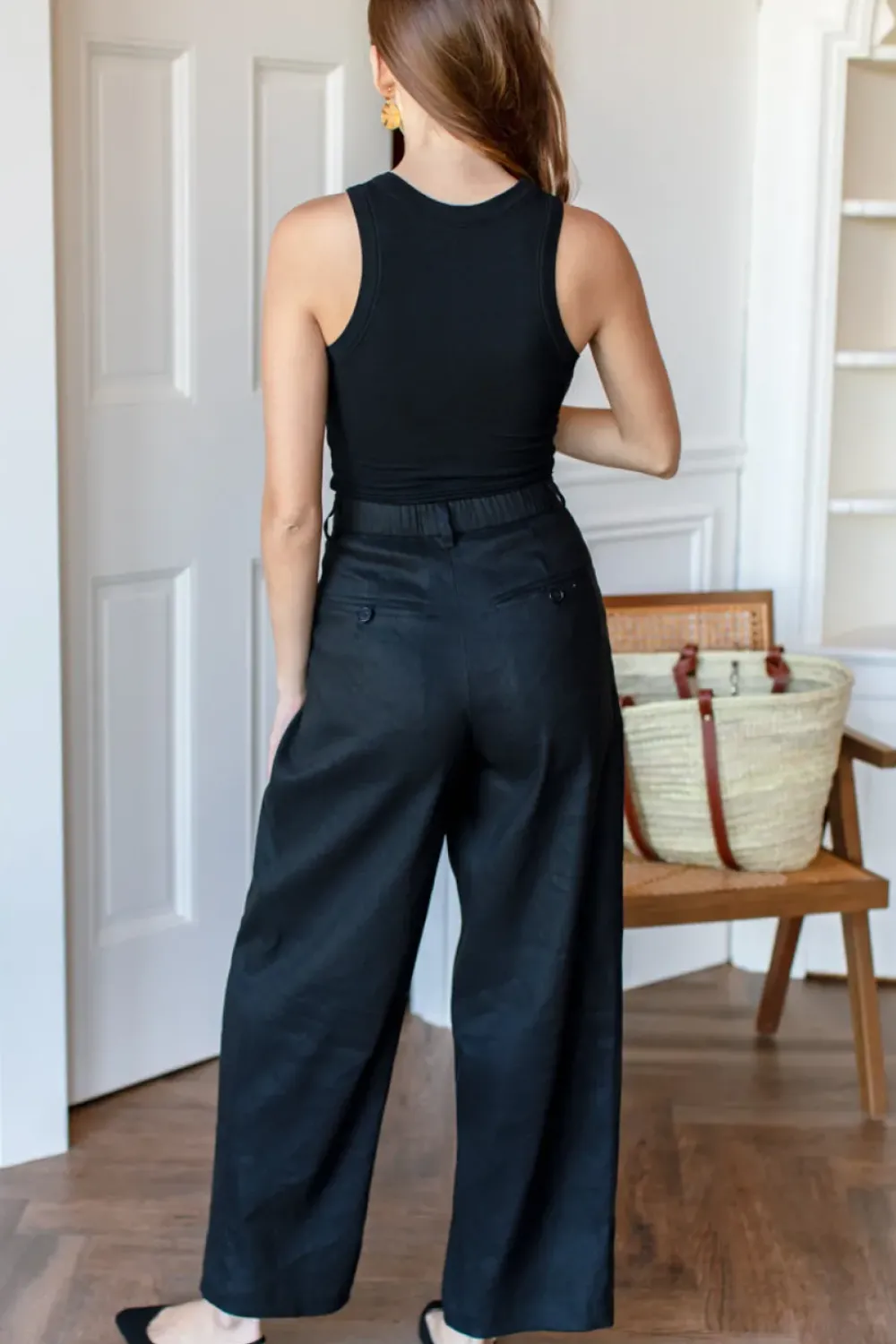 Sale Emerson Fry Slingback Flat - Black Suede Shoes