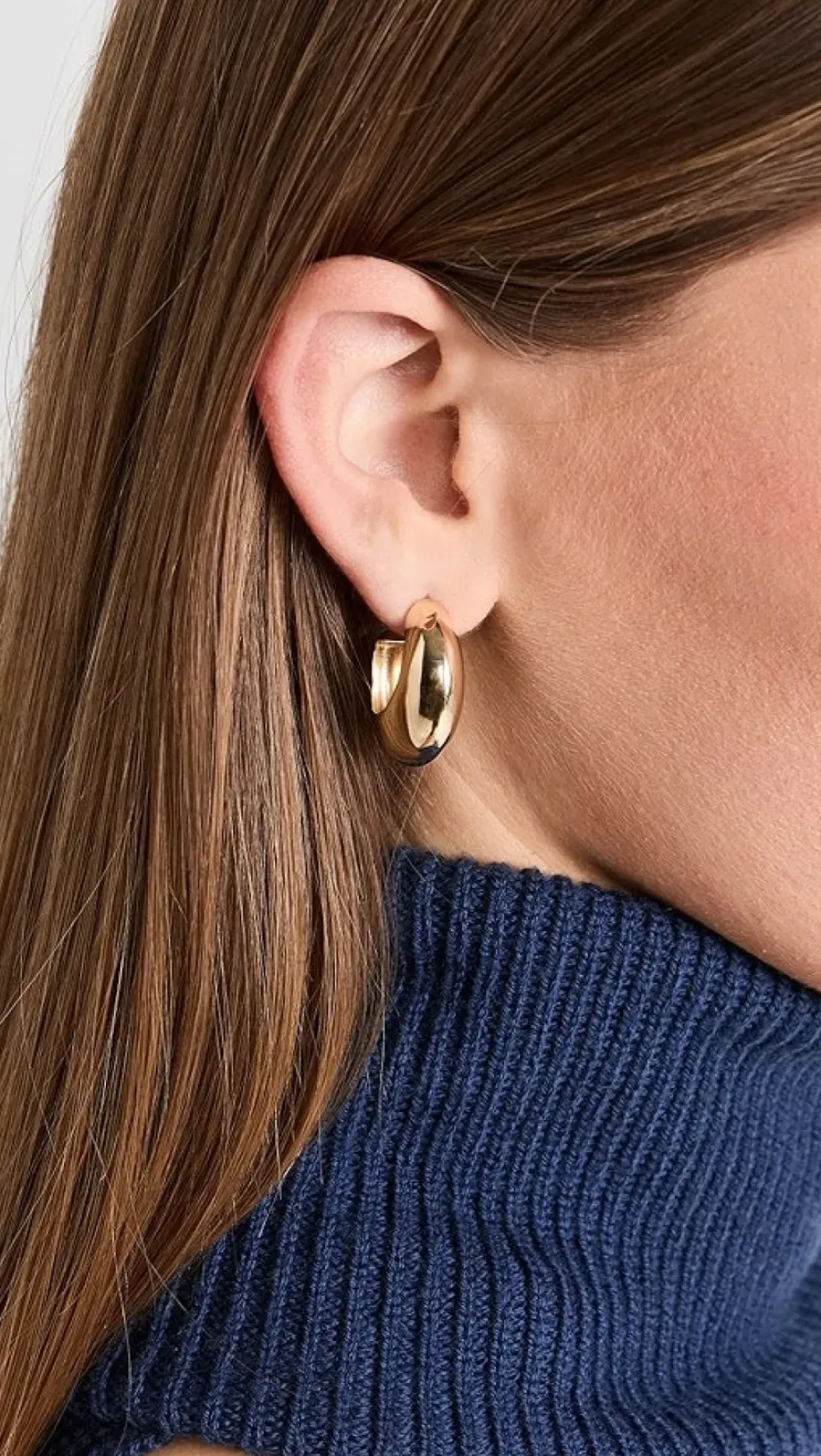 Online Jennifer Zeuner Seema 1" Gold Earrings Handmade Jewelry