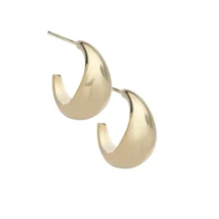 Jennifer Zeuner Shira 1/2" Hoop Earrings Handmade Jewelry