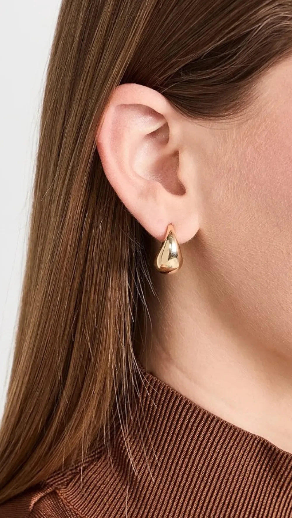 Jennifer Zeuner Shira 1/2" Hoop Earrings Handmade Jewelry