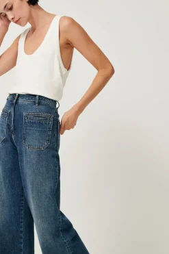 New Johnny O High Rise Denim - Vintage Blue Bottoms