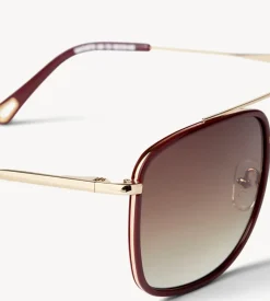 Clearance Machete Amelia Sunglasses in Oxblood Accessories