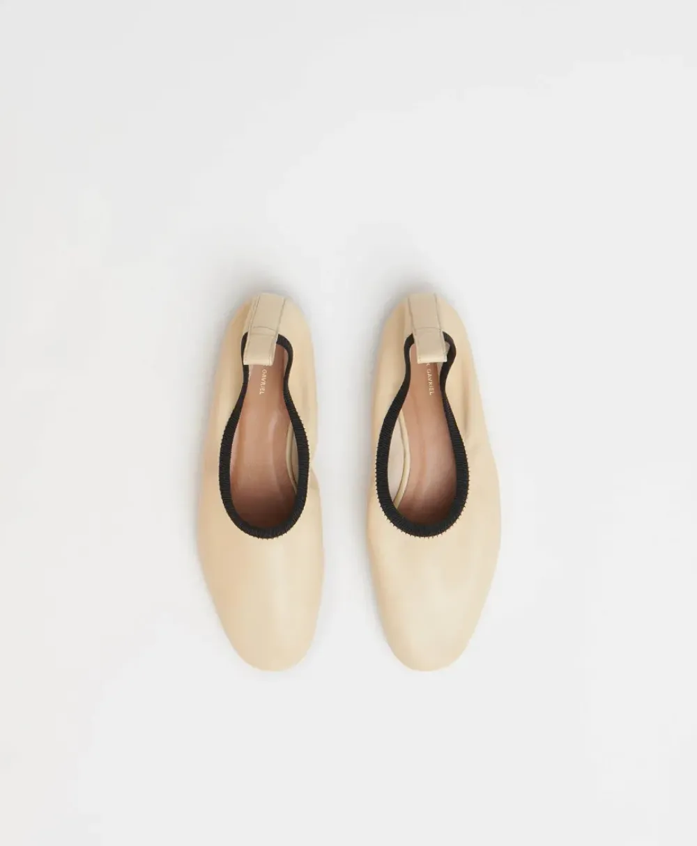 Best Mansur Garviel Minima Ballerina in Dune Shoes