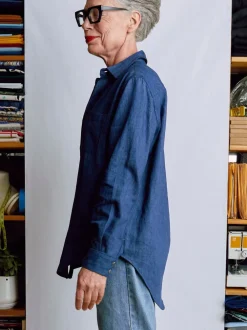 Best Naomi Nomi The New Oxford Indigo Hemp Denim Tops