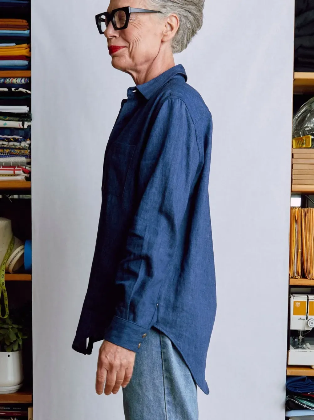 Best Naomi Nomi The New Oxford Indigo Hemp Denim Tops