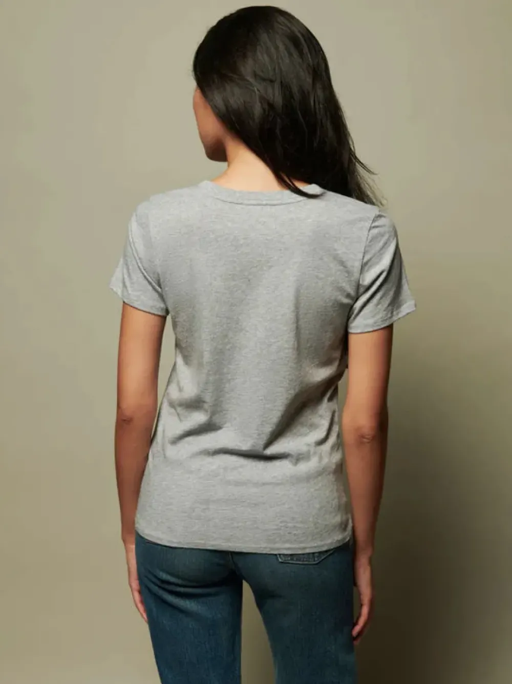 Online Nation Ltd Blair Tee in Heather Grey Tops