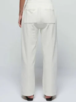 Nation LTD Lincoln Front Slit Knit Pant in Porcelain Bottoms