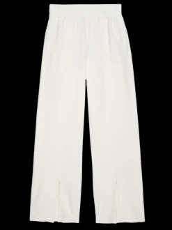 Nation LTD Lincoln Front Slit Knit Pant in Porcelain Bottoms