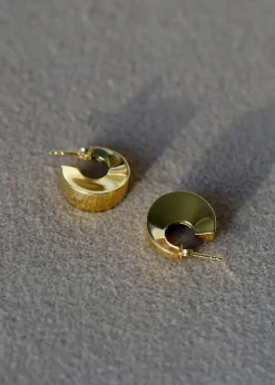 Otiumberg Arc Gold Hoops Handmade Jewelry