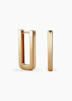 Discount Otiumberg Chunky Rectangle Hoops Handmade Jewelry