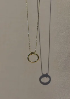 Discount Otiumberg Oval Pendant Necklace in Gold Vermeil Handmade Jewelry