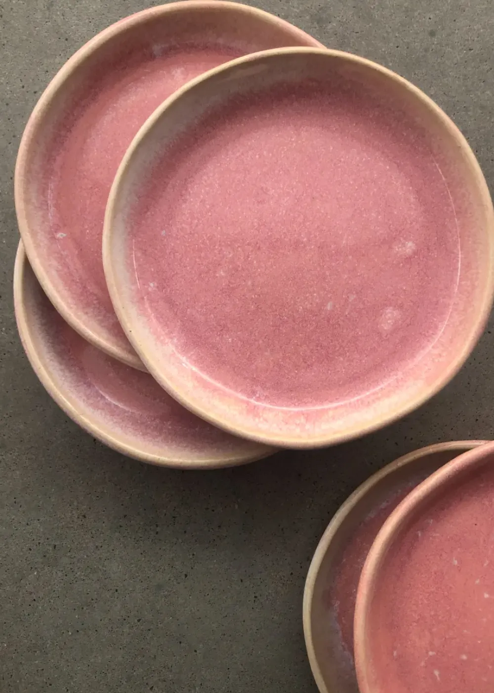 Hot Pink Handcrafted Ceramic Trinket Tray Handmade Beauty | Wellness