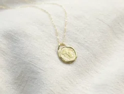 Roma Gold Coin Necklace Handmade Jewelry