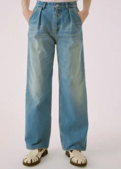 Online Sayaka Davis Tucked Wide Leg Denim Bottoms