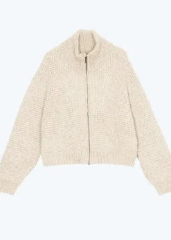 Online Sayaka Davis Zip Up Blouson in Ivory Tops