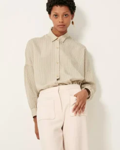 Outlet Sessun Botan Button Down Shirt Tops