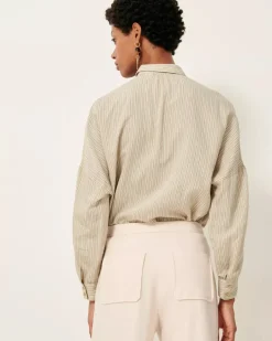 Outlet Sessun Botan Button Down Shirt Tops