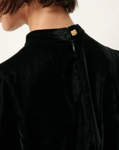 Online Sessun Dancing Dress in Black Velvet Dresses