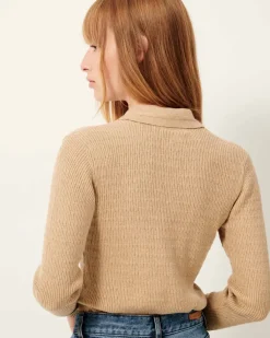Hot Sessun Sao Polo Collared Knit Shirt Tops