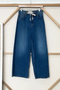 New Super Wide Leg - Medium Light Wash Bottoms