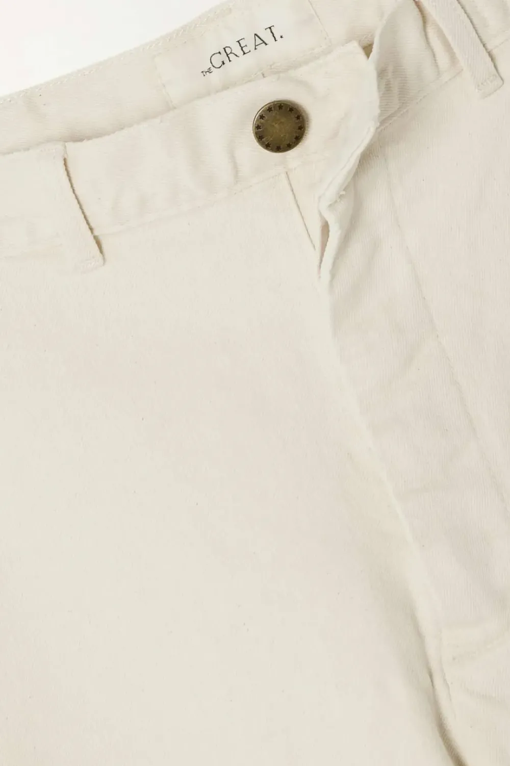 Discount The Great Seafair Wide Leg Jeans Denim in Stone + Black Bottoms