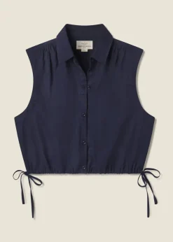 Discount Trovata Ivy Shirt in Navy Tops