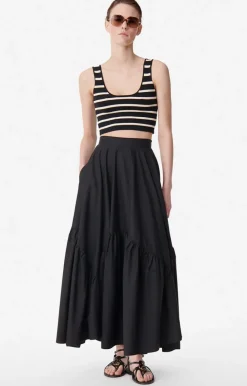 Hot Vanessa Bruno Astree Skirt in Black Bottoms