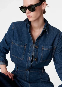 Discount Vanessa Bruno Bilkis Denim Shirt Tops