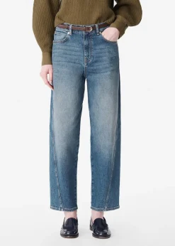 Vanessa Bruno Caleb Denim Jeans in Bleu Gris Bottoms
