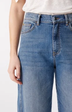 Vanessa Bruno Caleb Denim Jeans in Bleu Gris Bottoms